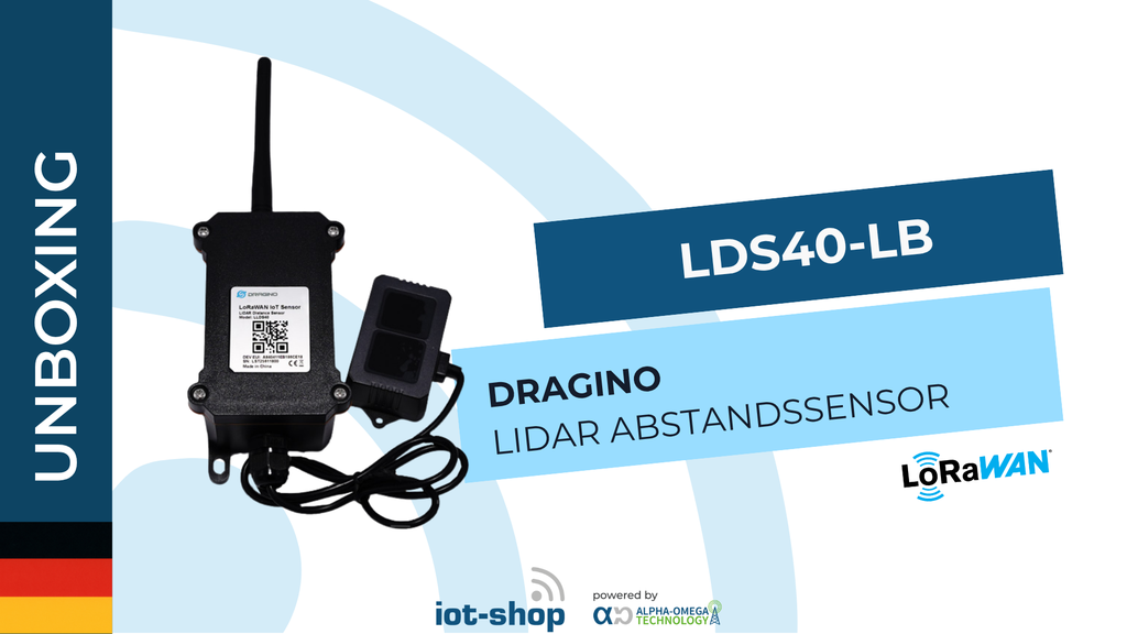 Unboxing Dragino LDS40 LiDAR ToF-Abstandssensor