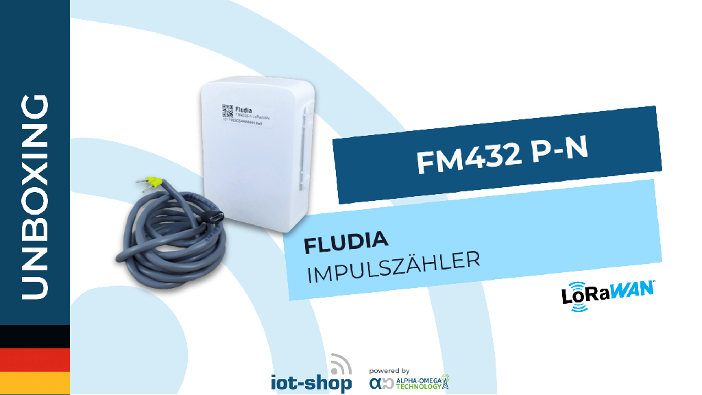 Unboxing Fludia FM432p-n / FM442p-n für Impulszähler (Strom, Gas, Wasser)