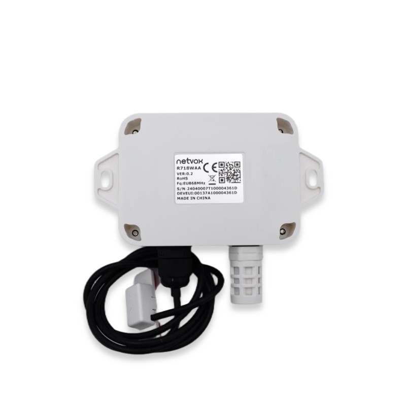 Netvox R718WAA Wireless Leckagesensor mit Temperatur- und Feuchtigkeitssensor 