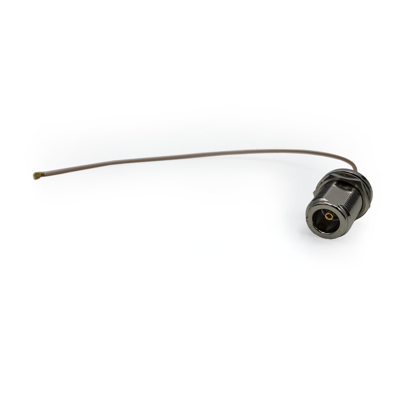 RG178 Antennenkabel Pigtail N-Female Sealed Bulkhead Buchse auf U.FL (IPEX) Stecker, 25cm