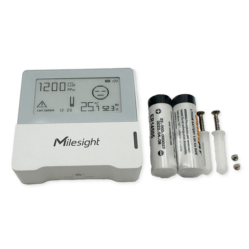 Milesight AM103 Indoor 3 in 1 Sensor mit E-Ink Display und CO2