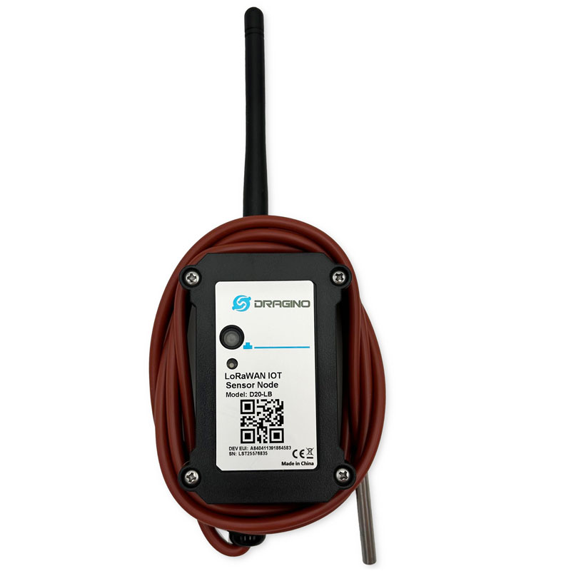 Dragino D20 temperature sensor node outside
