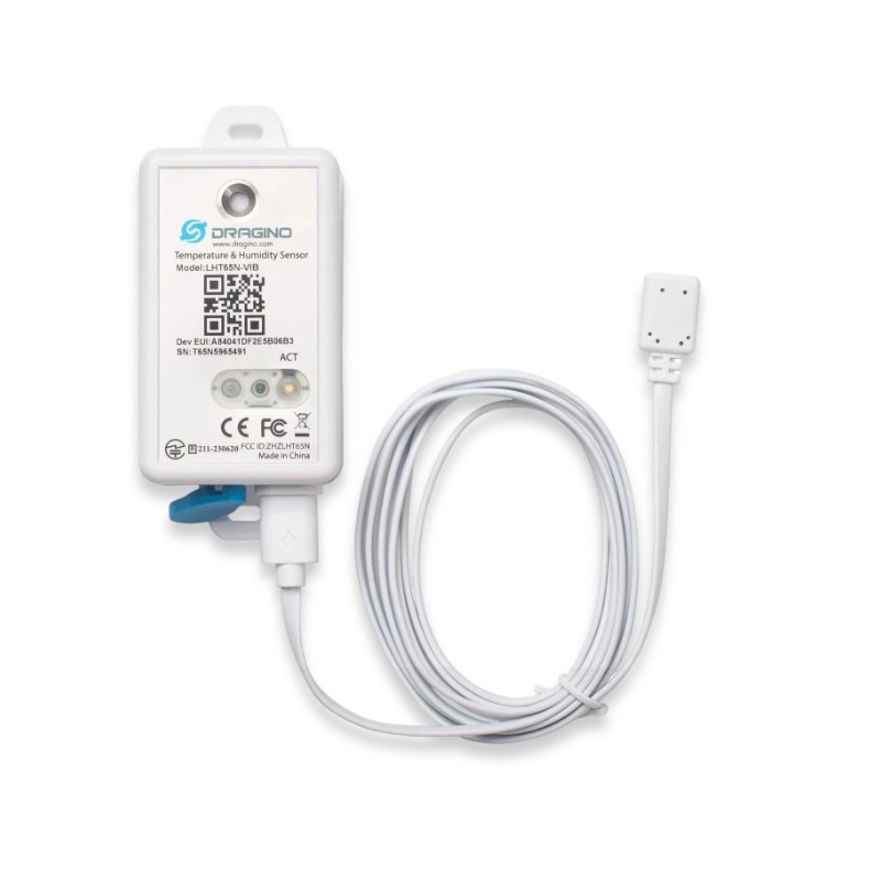 Dragino LHT65N-VIB LoRaWAN vibration sensor
