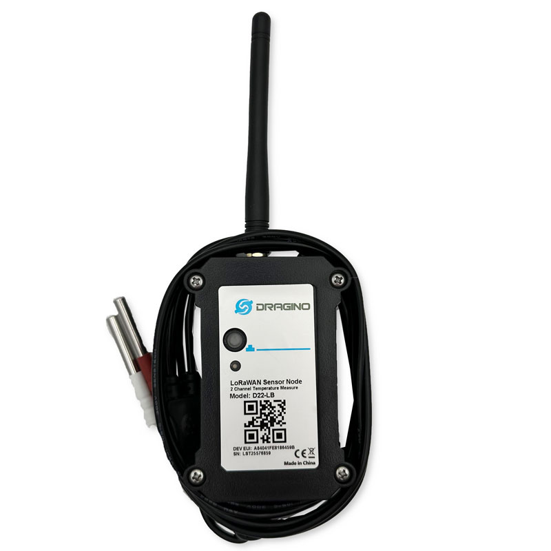 Dragino D22 Temperature Sensor (2 probes, outdoor)