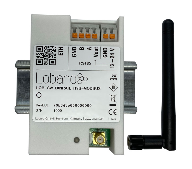 Lobaro 8000157 Wireless M-Bus Gateway (Ext. Power, Hutschiene)