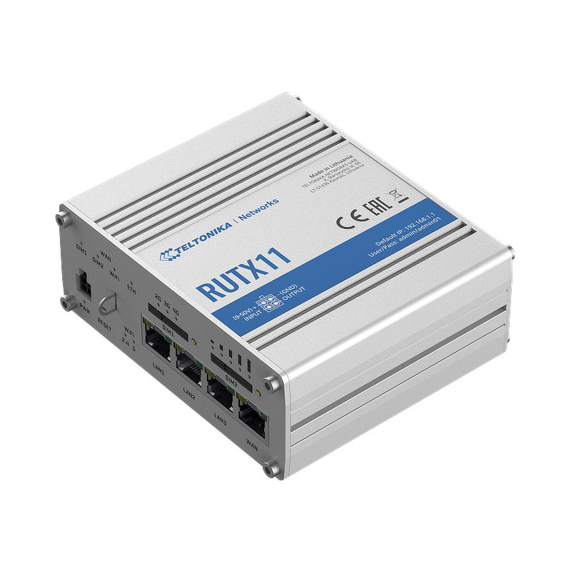Teltonika RUTX11 4G Router with Bluetooth LE and GPS