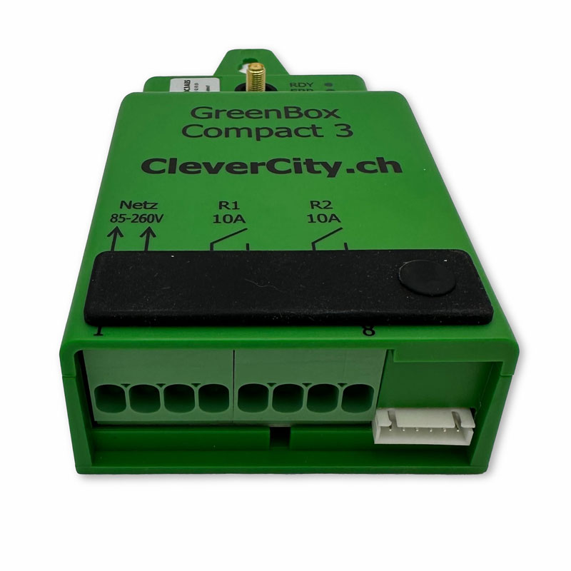 Clever City GreenBox Compact 3 Straßenleuchten Controller GBC3AES mit LoRaWAN-Kommunikation und optischer/DALI-2-Schnittstelle