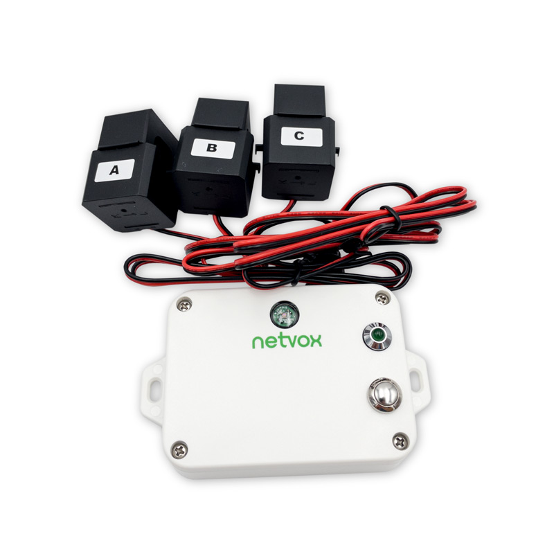 Netvox R718NL325 Light and 3-Phase Current Sensor 250A