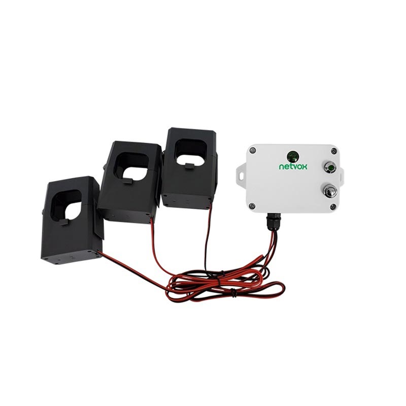 Netvox R718NL363 Drahtloser Lichtsensor und 3-Phasen-Strommesser mit 3 x 630A Stromzange