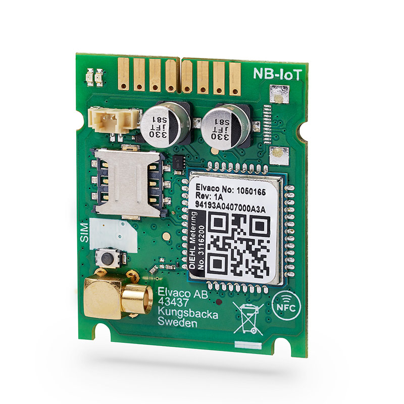 Elvaco CMi6160 Integriertes NB-IoT MCM für Diehl SHARKY