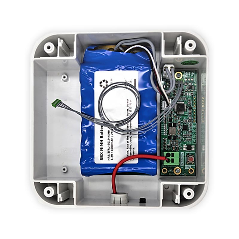 PMX BG-ODB15S rear housing with solar charger and battery