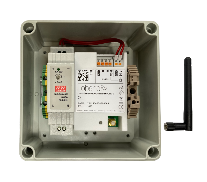 Lobaro Hybrid LoRaWAN NB-IoT Modbus Gateway 