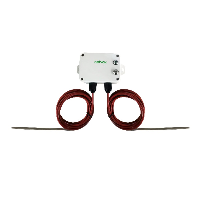 Netvox R718B221 LoRaWAN Wireless 2-Gang Temperatursensor - PT1000 Nadelfühler