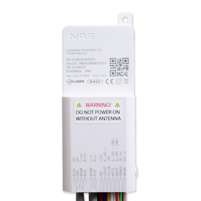 [NAS-UL2053] NAS UL2053A LoRaWAN Luminaire Controller