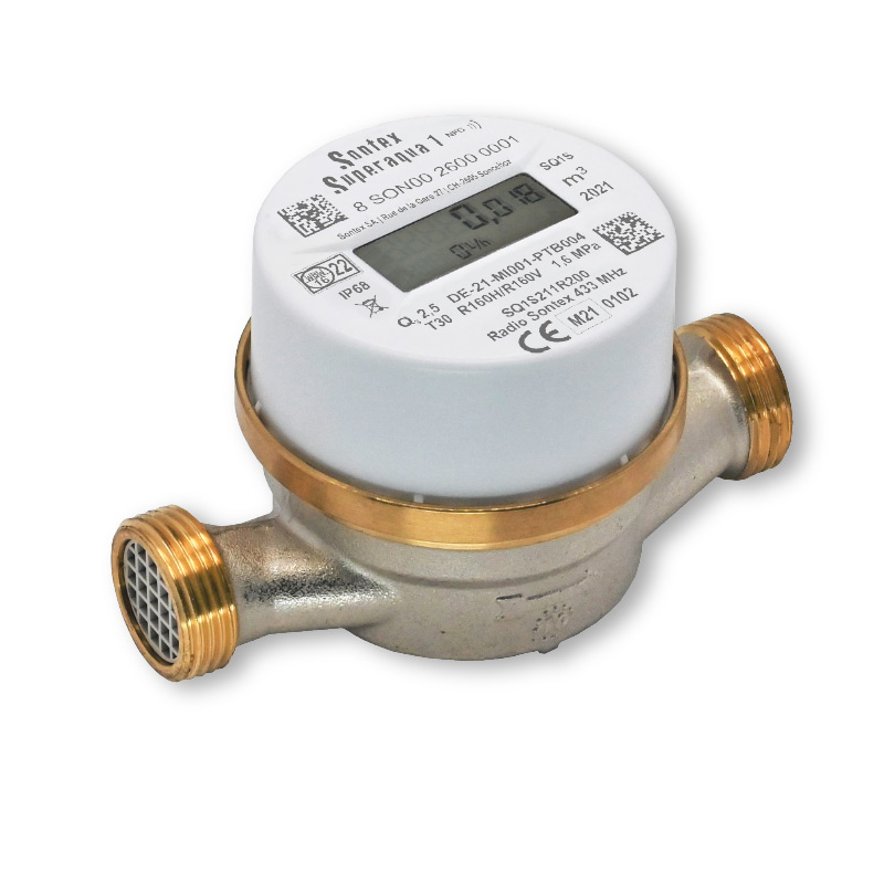 Sontex Superaqua 1 Electronic LoRaWAN Single Jet Dry Dial Water Meter