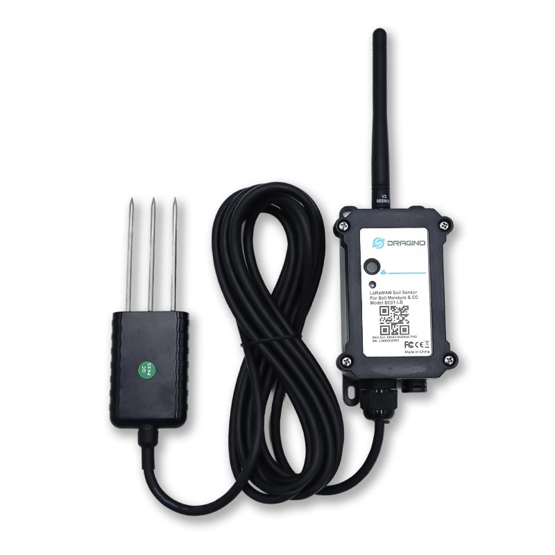 [DG-SE01-LS-868] Dragino SE01 LoRaWAN Bodenfeuchtesensor (Temperatur, Leitfähigkeit) (LoRaWAN, Solar)