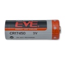 EVE CR17450 3.0 V Lithium-Manganese Dioxide (LiMnO2) Battery